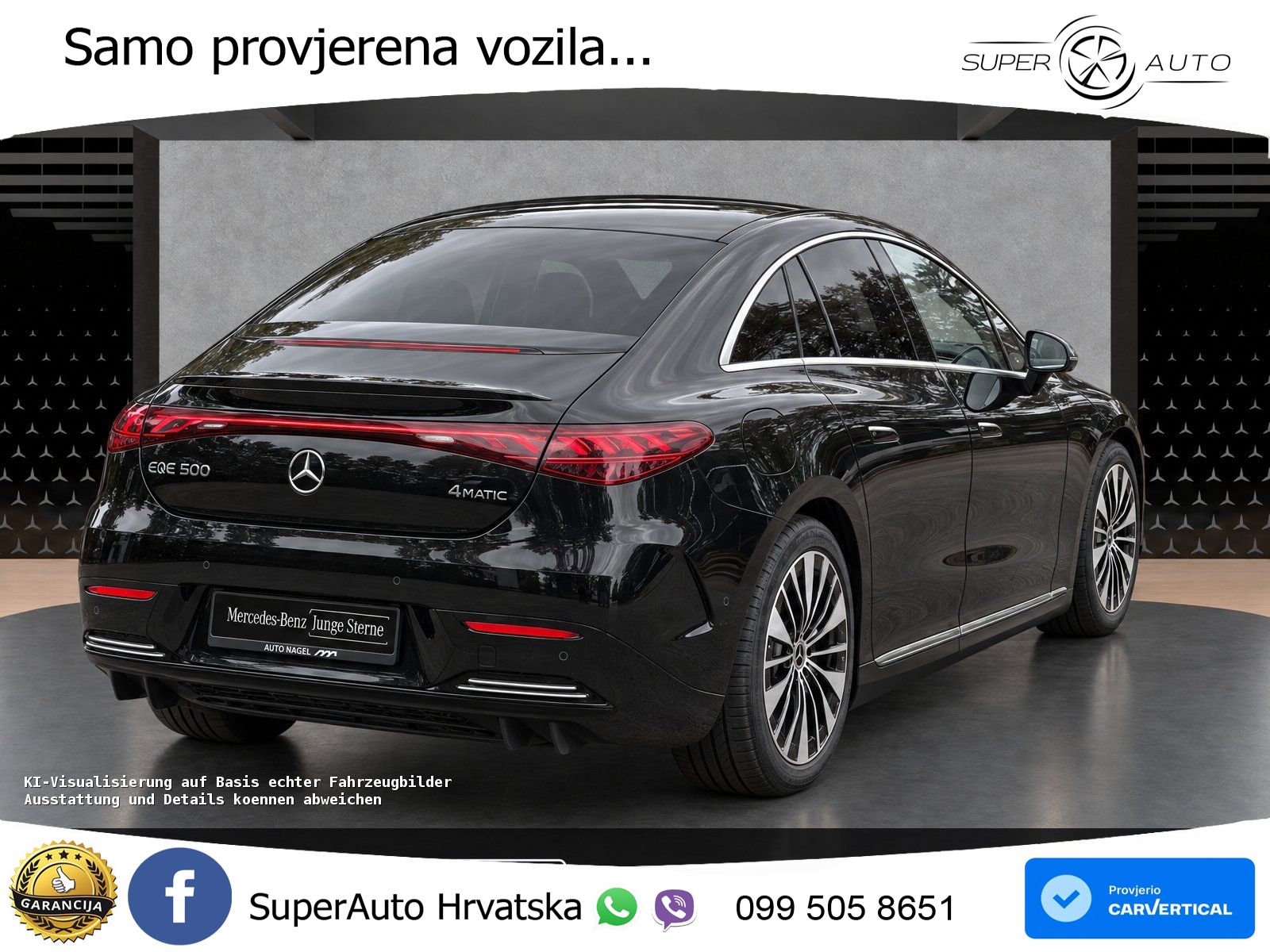 Mercedes EQE 500 100 kWh (408 KS) 4MATIC AMG ACC+HEAD+GR SJED+360+PANO