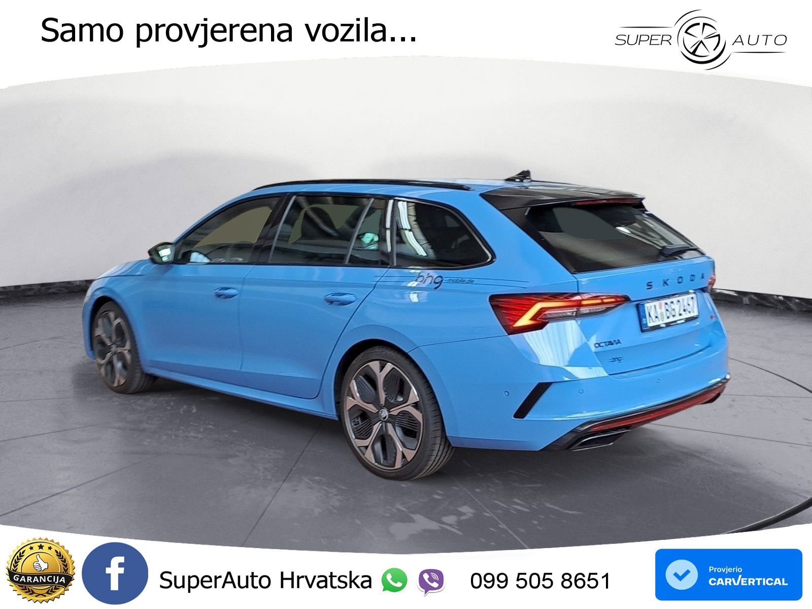 Škoda Octavia Combi RS 2.0 TSI (265 KS) DSG LED+GR SJED+ACC