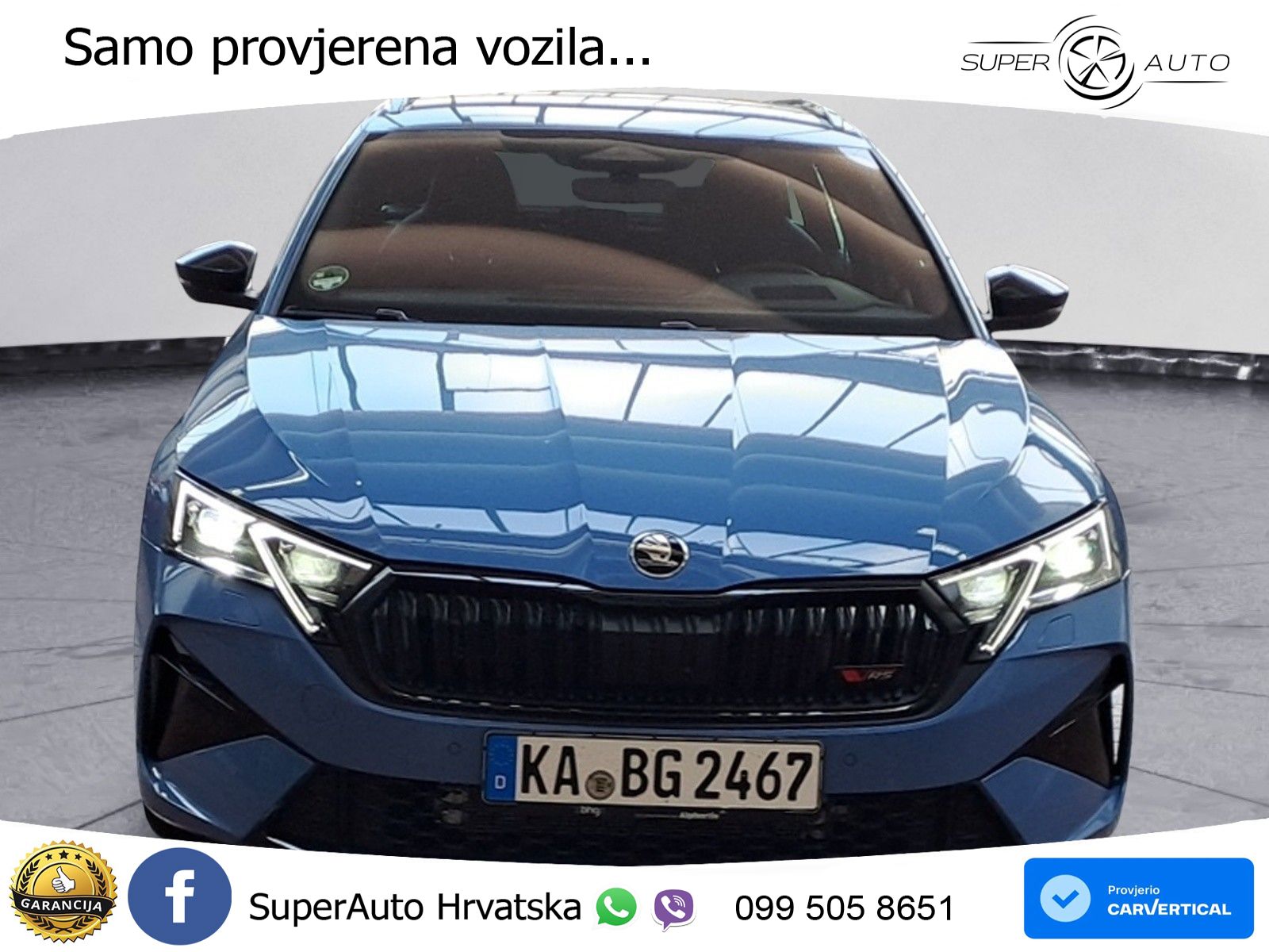 Škoda Octavia Combi RS 2.0 TSI (265 KS) DSG LED+GR SJED+ACC