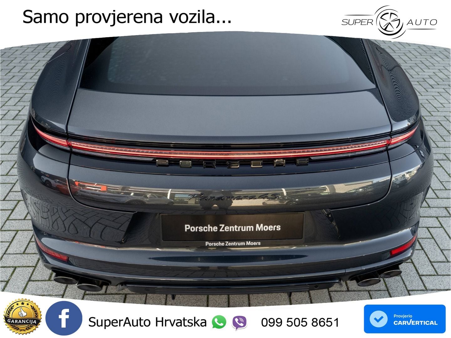 Porsche Panamera 4S 2.9 V6 (544 KS) E-Hybrid PDK LED+GR SJED+ACC