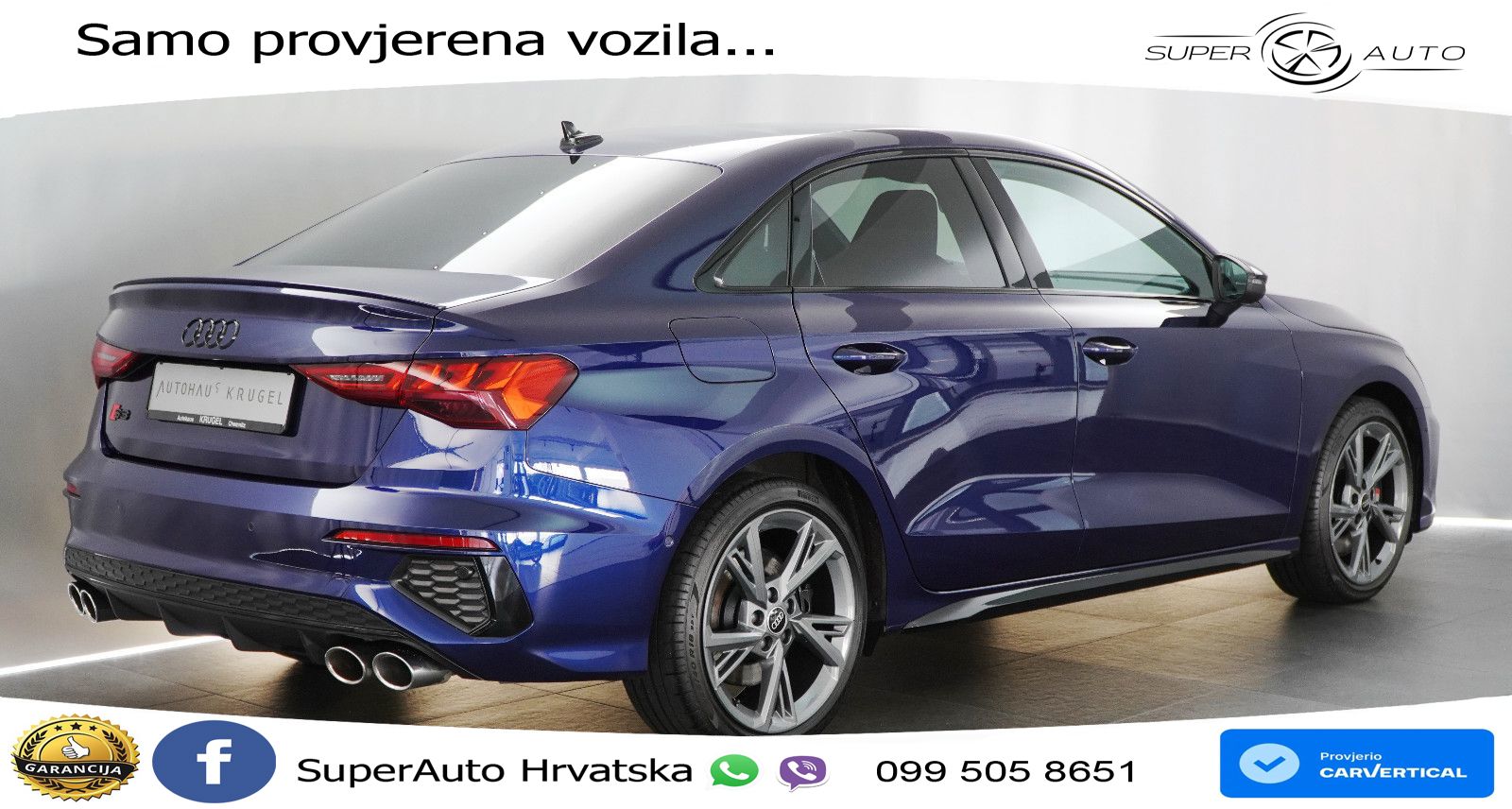 Audi S3 Limuzina 2.0 TFSI (310 KS) quattro S tronic S line