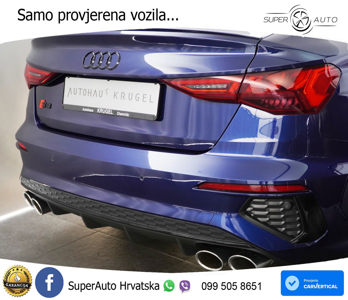 Audi S3 Limuzina 2.0 TFSI (310 KS) quattro S tronic S line