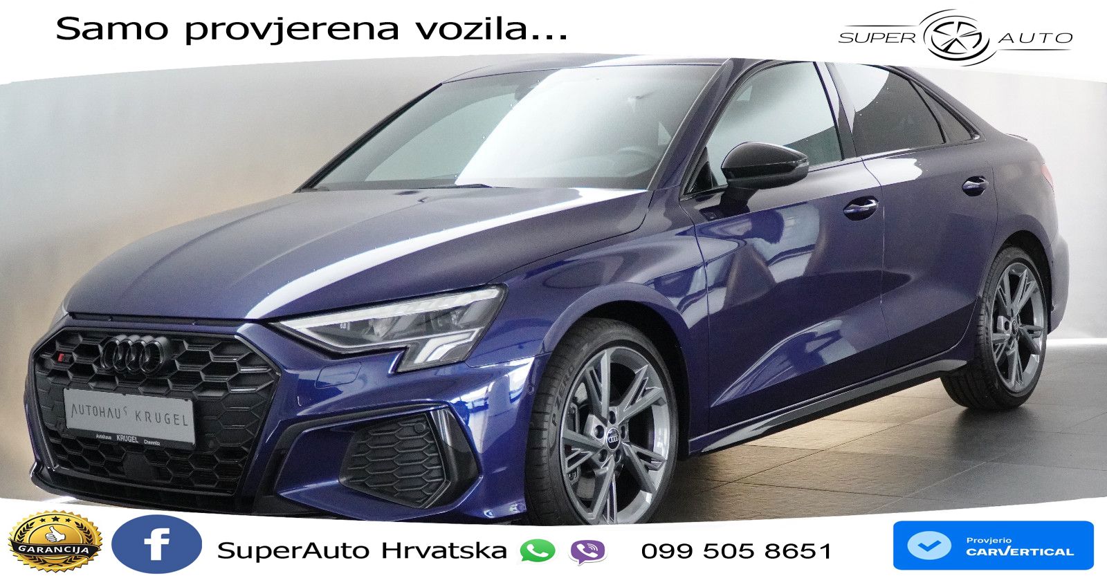 Audi S3 Limuzina 2.0 TFSI (310 KS) quattro S tronic S line