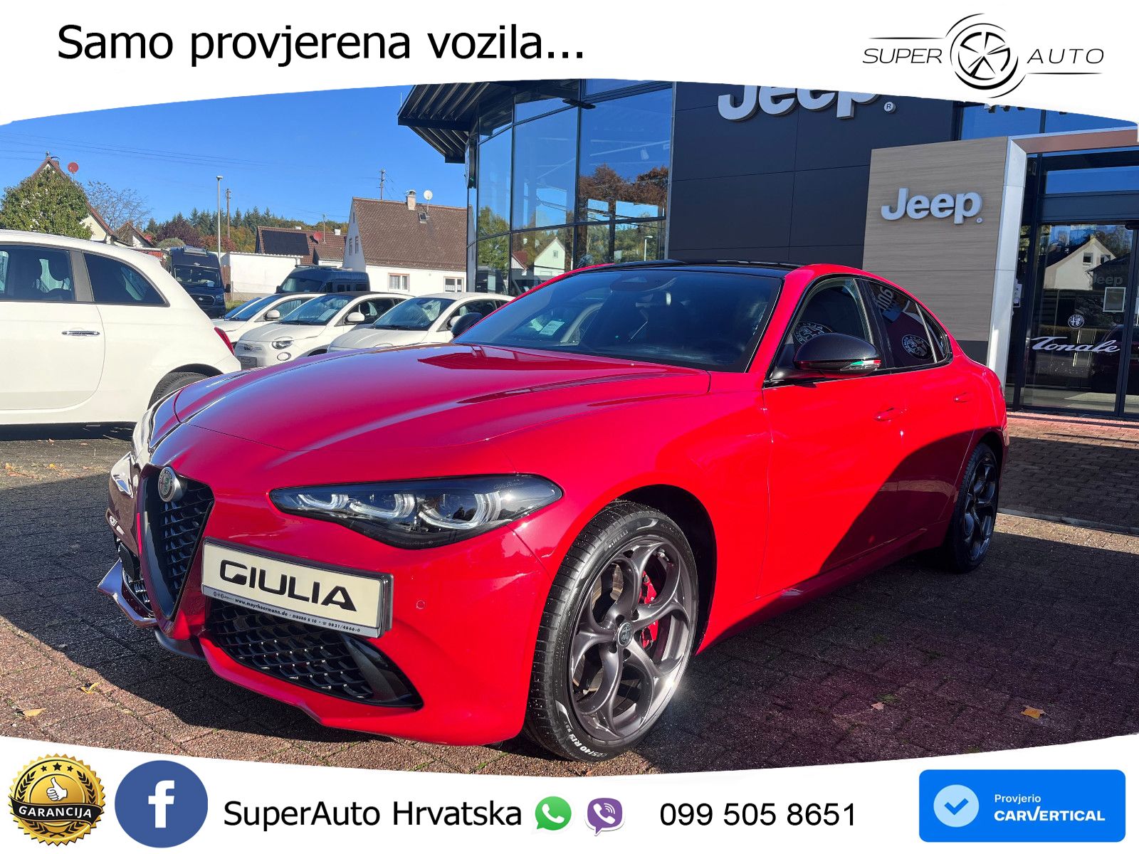 Alfa Romeo Giulia 2.0 Turbo (280 KS) Q4 Automatic LED+GR SJED+ACC