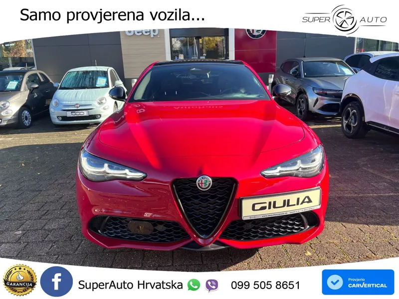 Alfa Romeo Giulia 2.0 Turbo (280 KS) Q4 Automatic LED+GR SJED+ACC