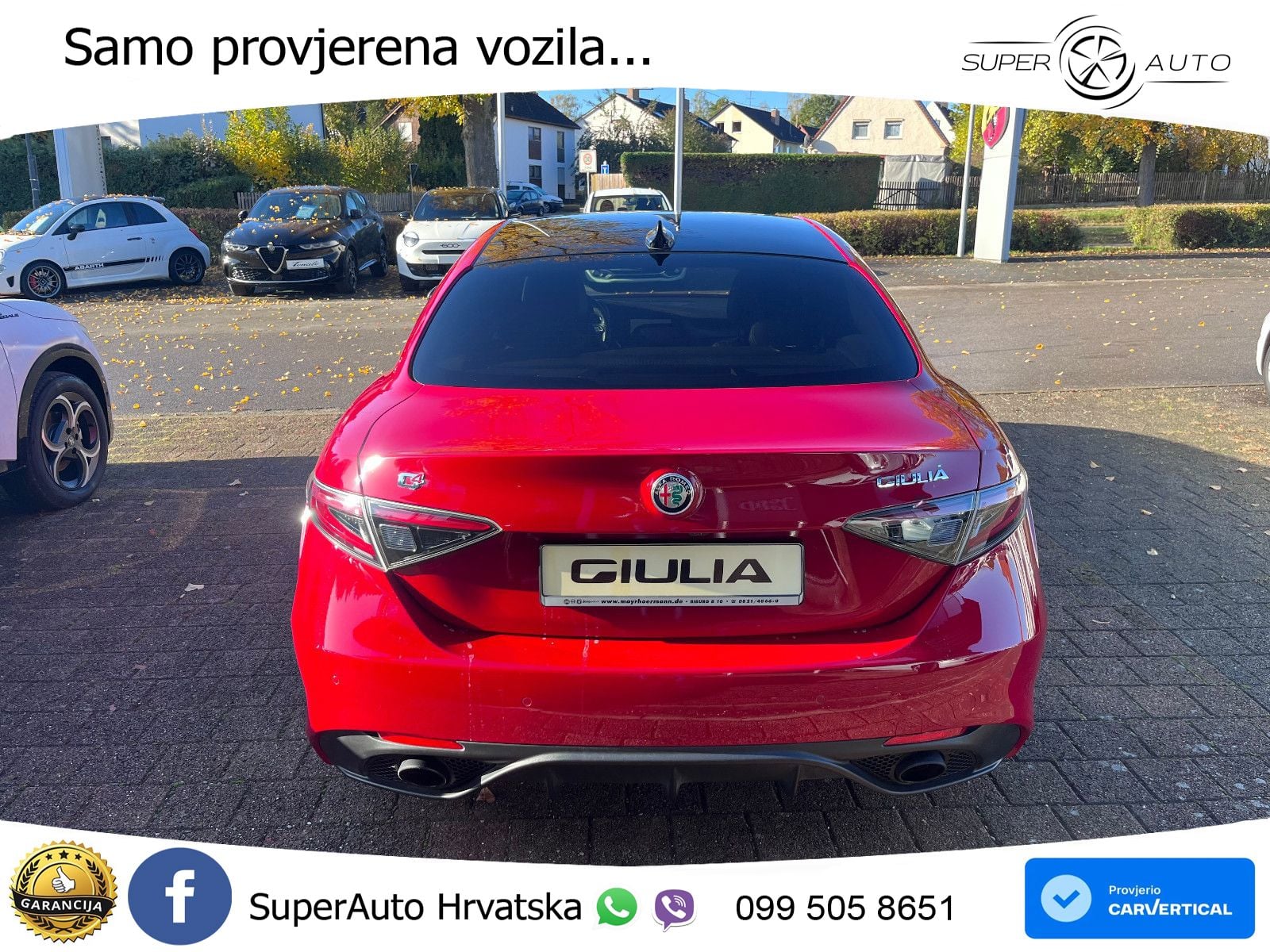 Alfa Romeo Giulia 2.0 Turbo (280 KS) Q4 Automatic LED+GR SJED+ACC