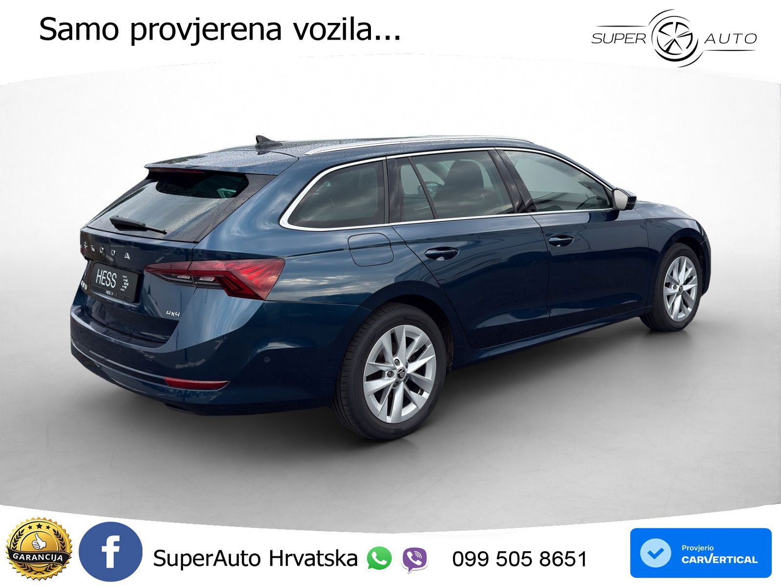 Škoda Octavia Combi 2.0 TDI (150 KS) 4x4 DSG LED+GR SJED+ACC