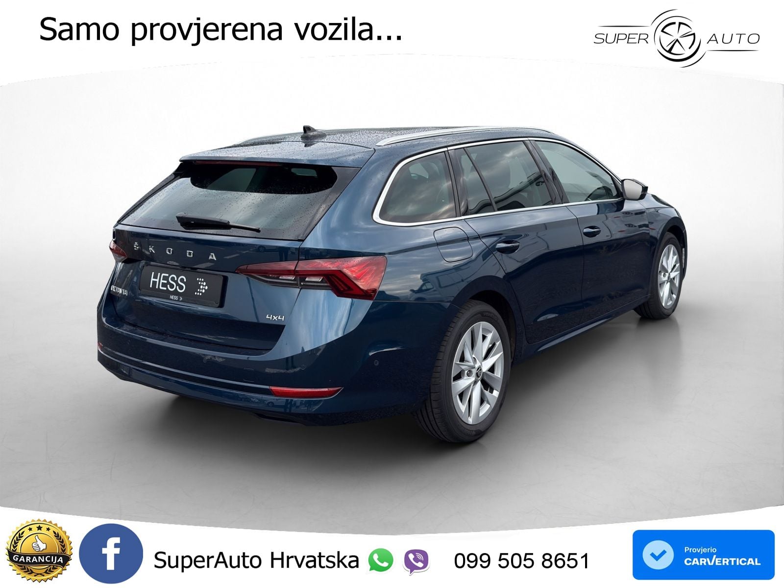 Škoda Octavia Combi 2.0 TDI (150 KS) 4x4 DSG LED+GR SJED+ACC