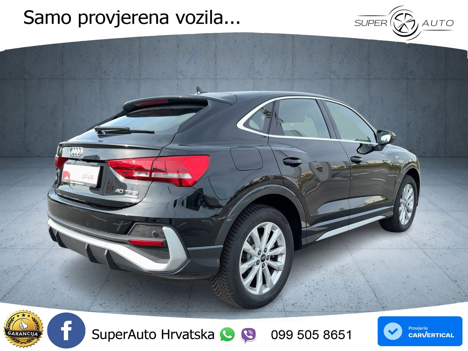 Audi Q3 II Sportback 40 TFSI (190 KS) quattro S tronic S line LED+GR SJED+ACC