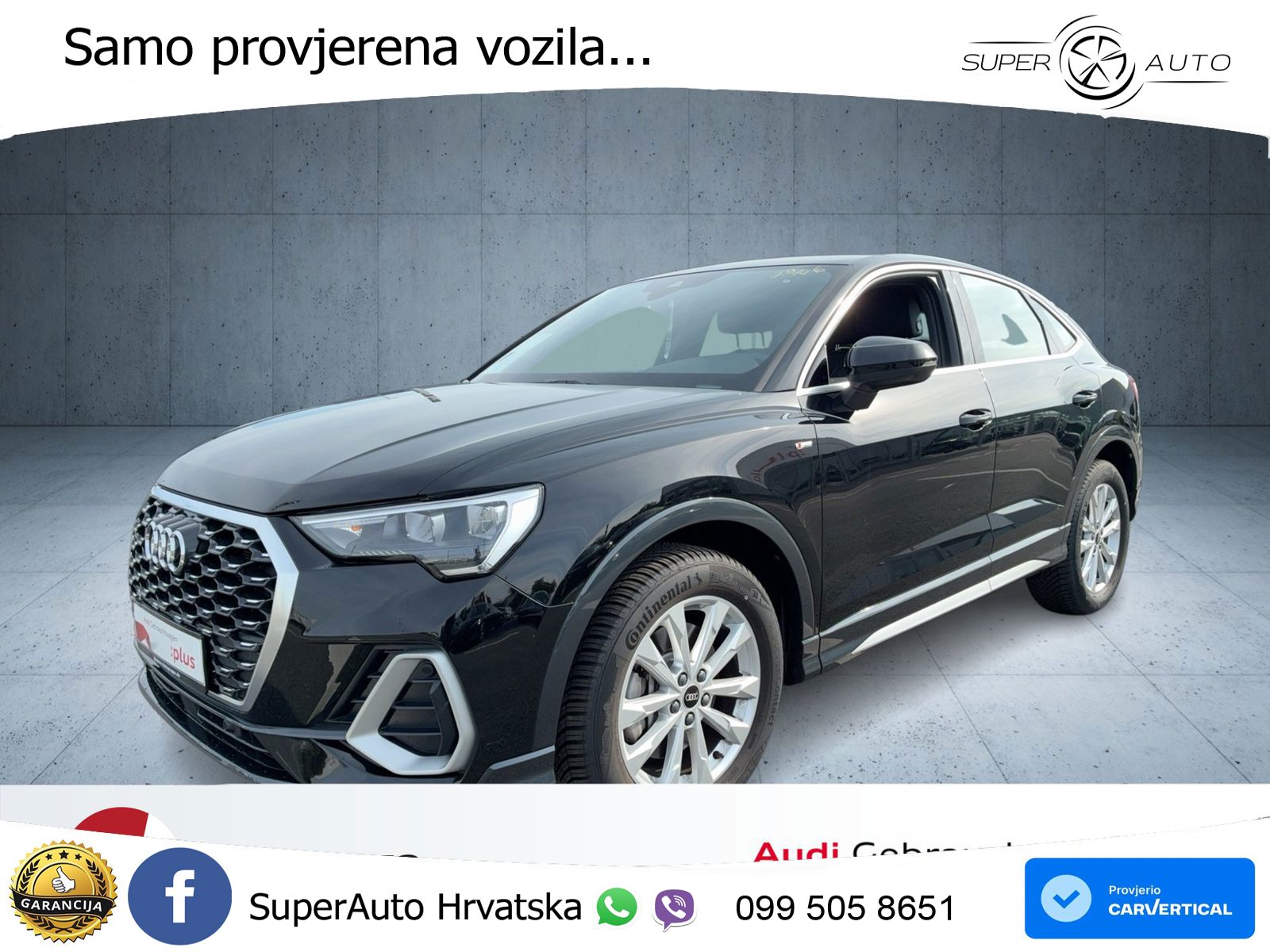 Audi Q3 II Sportback 40 TFSI (190 KS) quattro S tronic S line LED+GR SJED+ACC