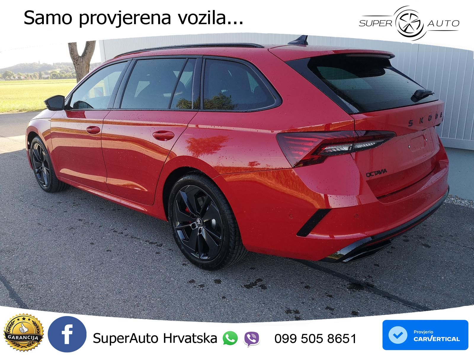 Škoda Octavia Combi RS 2.0 TSI (265 KS) DSG LED+GR SJED+ACC