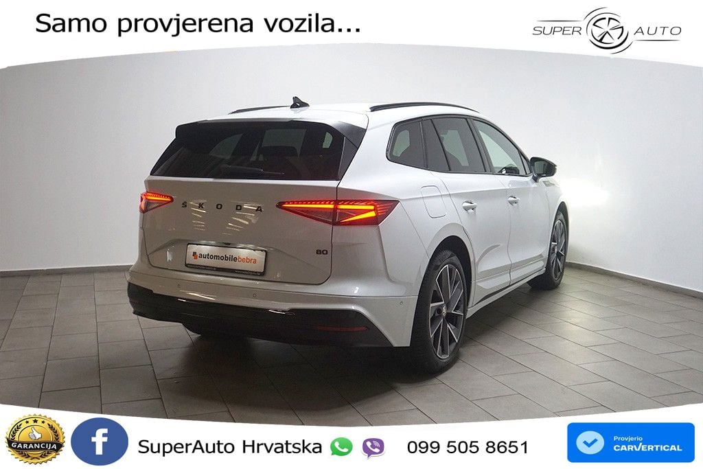 Škoda Enyaq iV 80 82 kWh (204 KS) SportLine LED+GR SJED+ACC