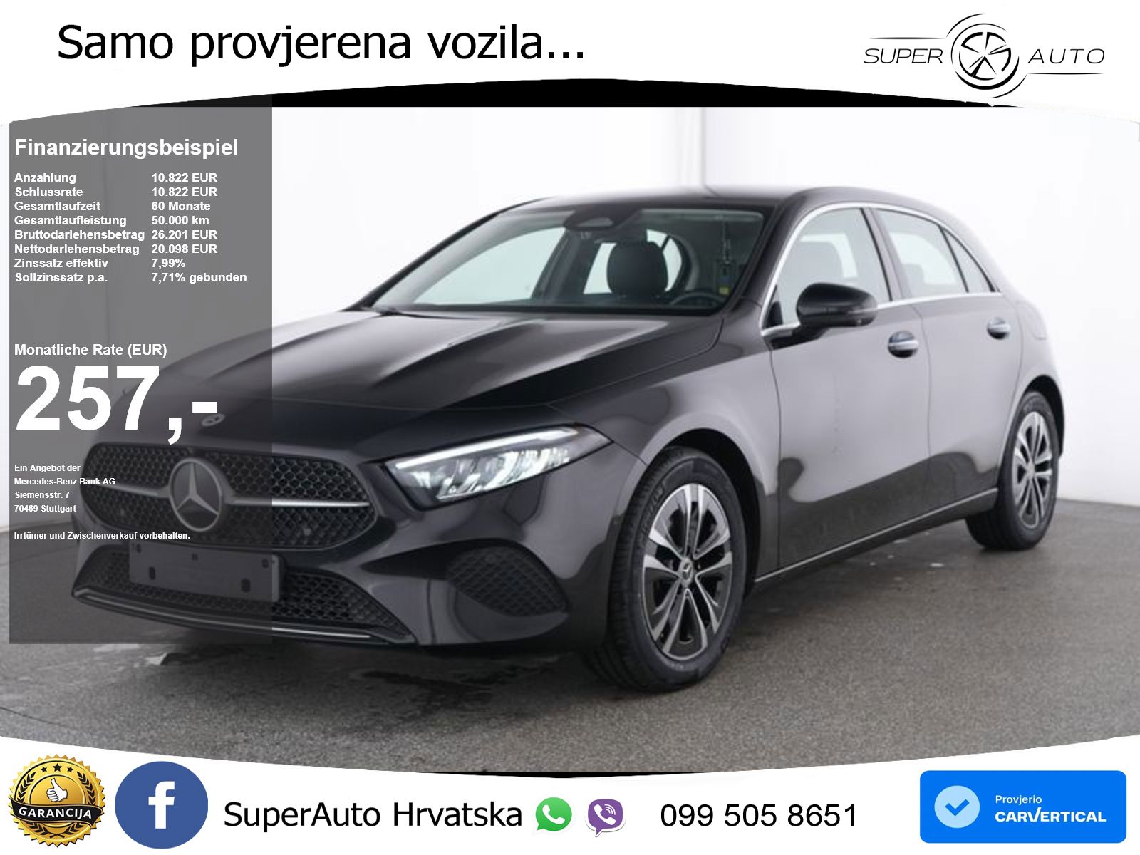 Mercedes-Benz A 200d 8G-DCT LED+GR SJED+ACC