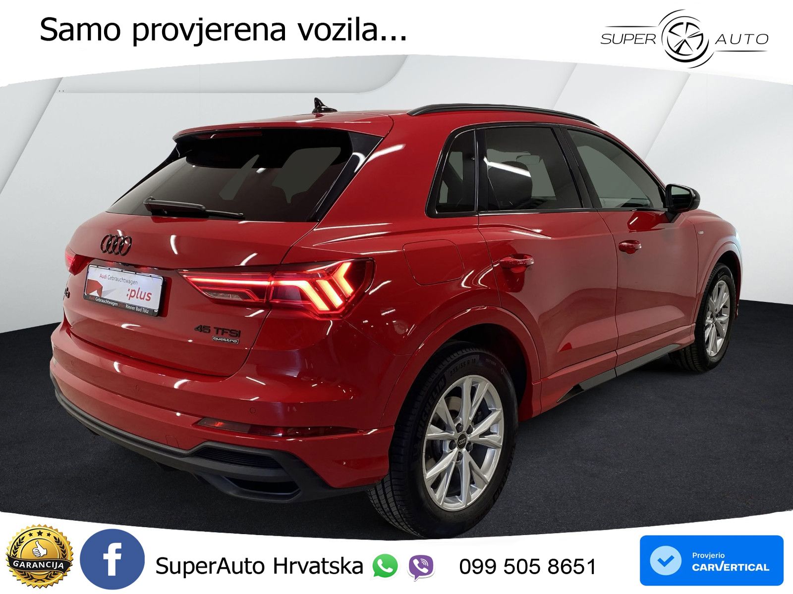 Audi Q3 45 TFSI (245 KS) quattro S tronic LED+GR SJED+ACC