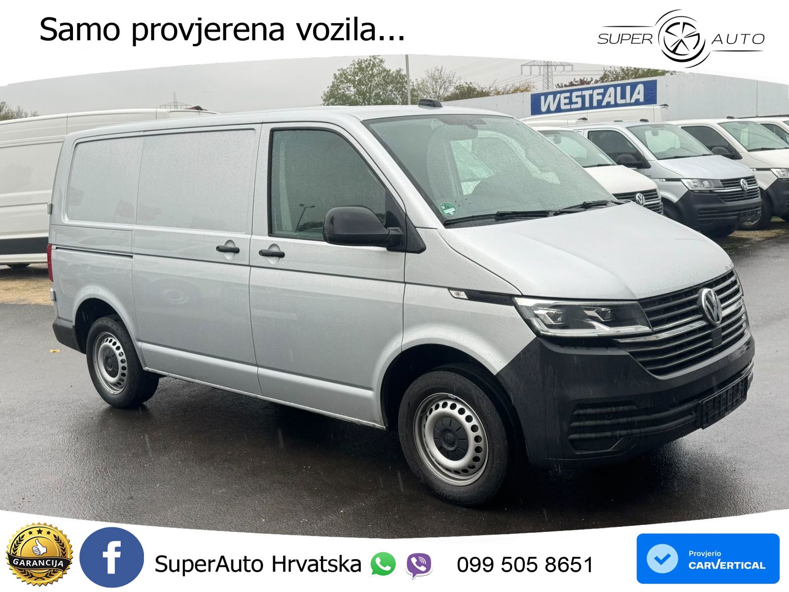 Volkswagen T6.1 Transporter Kasten TDI ACC*AHK*LED*MFL 150 KS