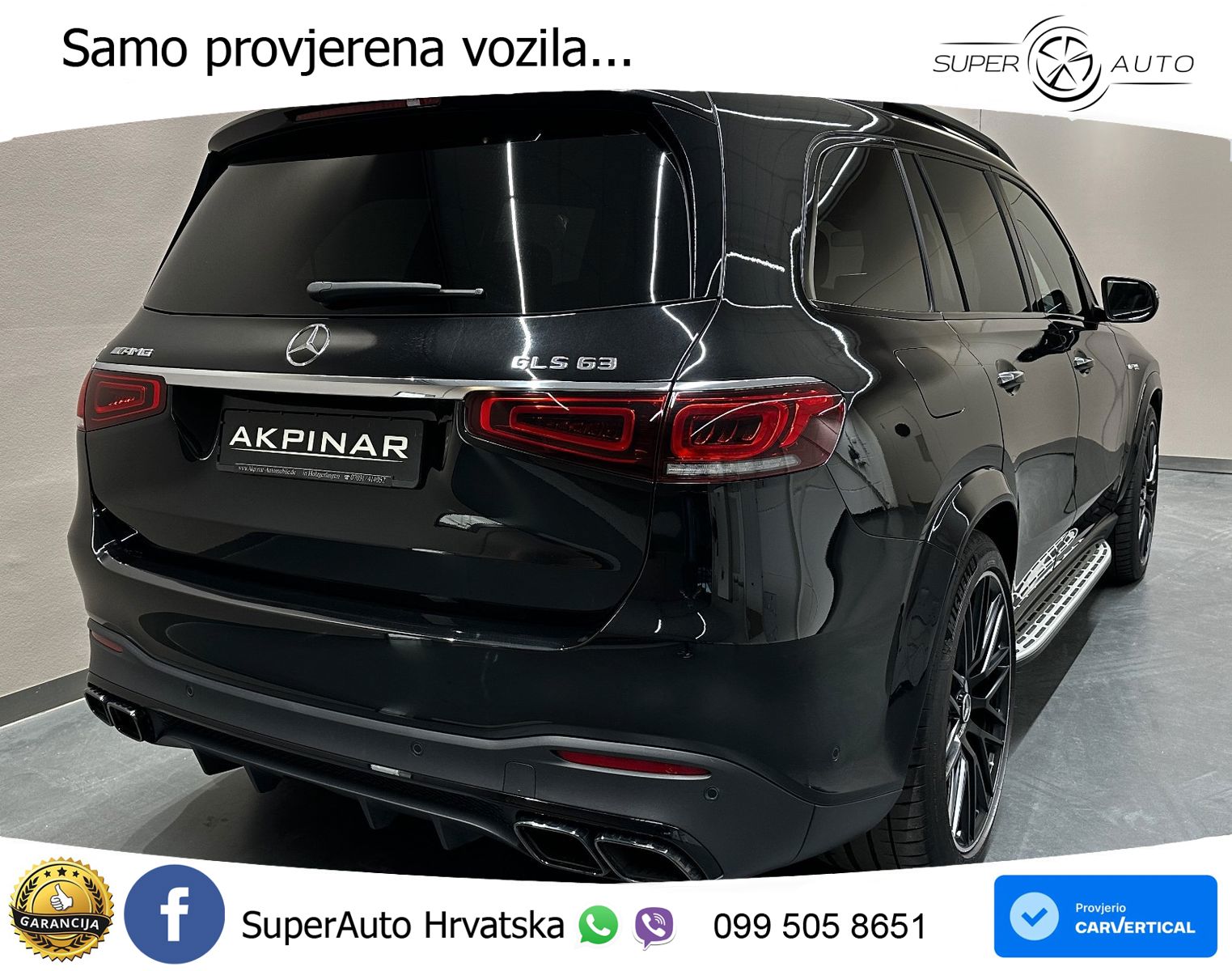 Mercedes-Benz GLS AMG GLS 63 V8 EQ Boost 4MATIC+ AMG SPEEDSHIFT TCT 9G ACC+HEAD+4xGR SJED+360+PANO