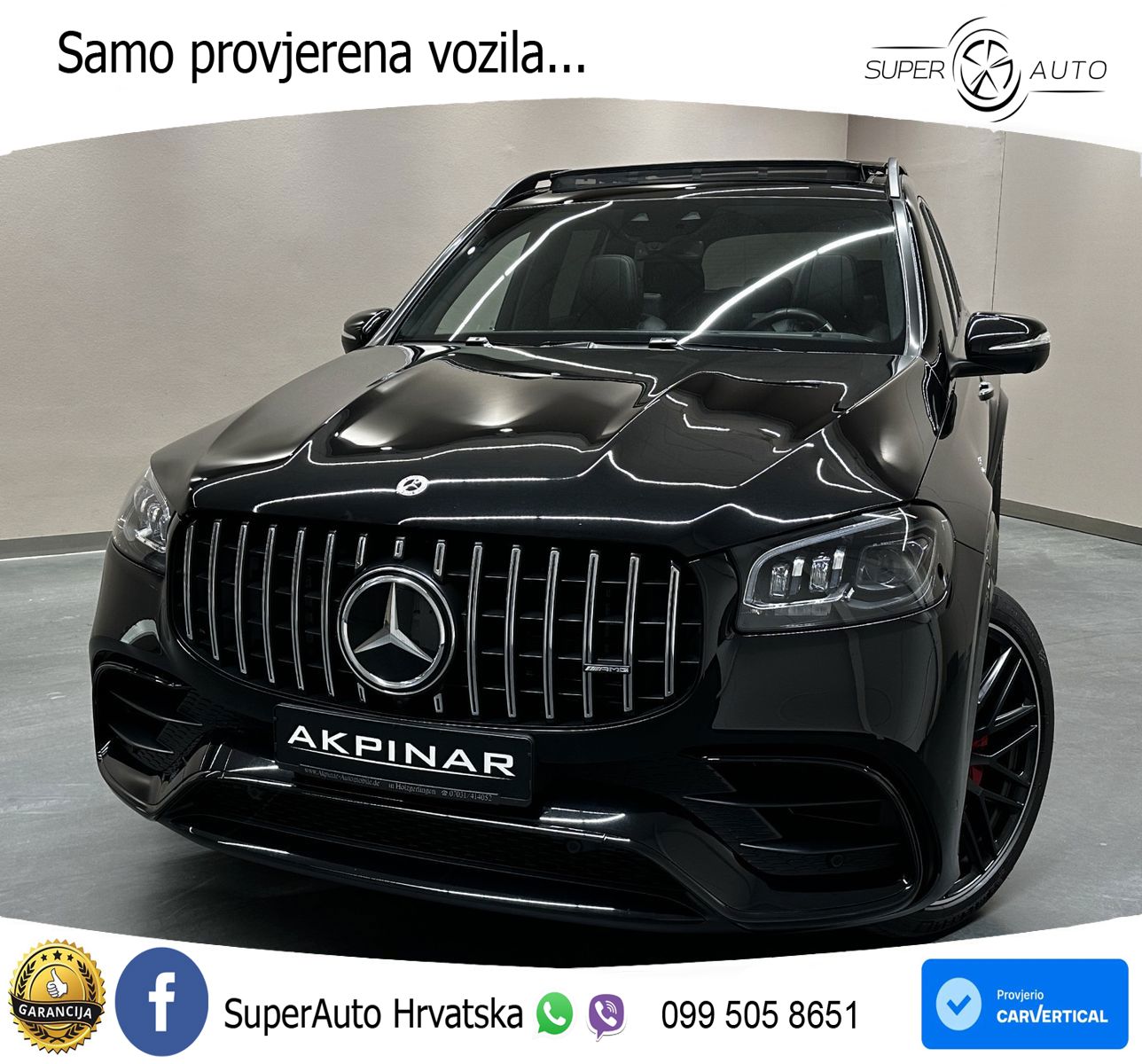Mercedes-Benz GLS AMG GLS 63 V8 EQ Boost 4MATIC+ AMG SPEEDSHIFT TCT 9G ACC+HEAD+4xGR SJED+360+PANO