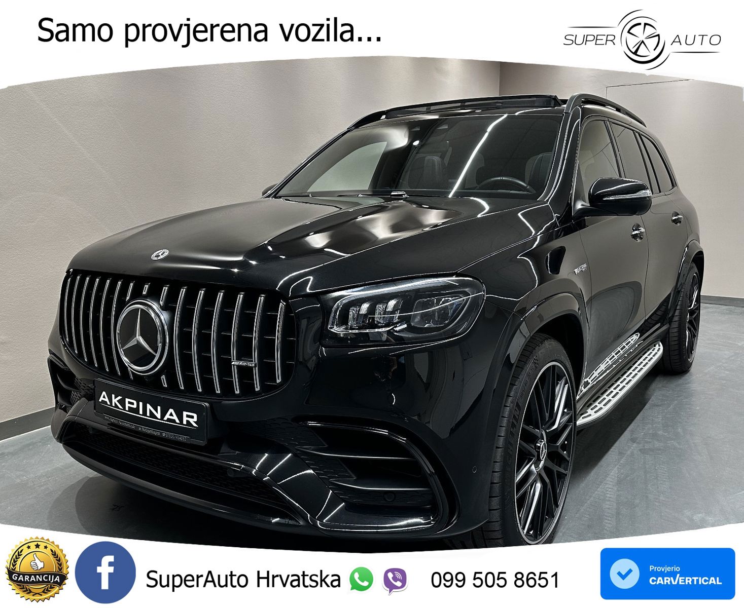 Mercedes-Benz GLS AMG GLS 63 V8 EQ Boost 4MATIC+ AMG SPEEDSHIFT TCT 9G ACC+HEAD+4xGR SJED+360+PANO