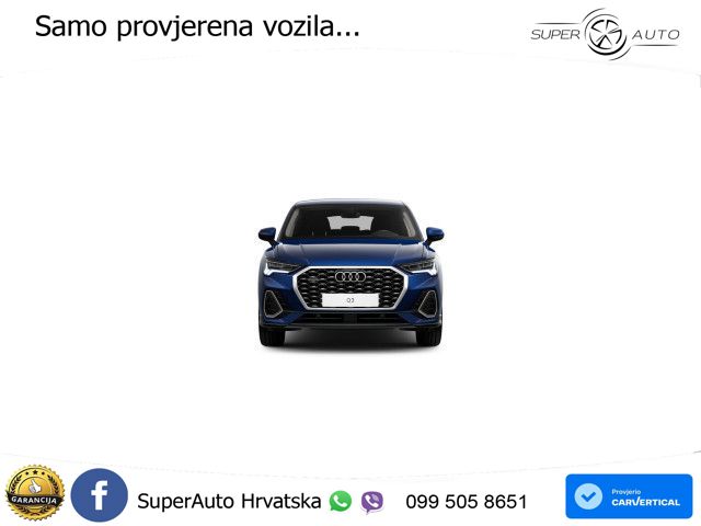 Audi Q3 Sportback 40 TFSI (190 KS) quattro S tronic S line LED+GR SJED+ACC