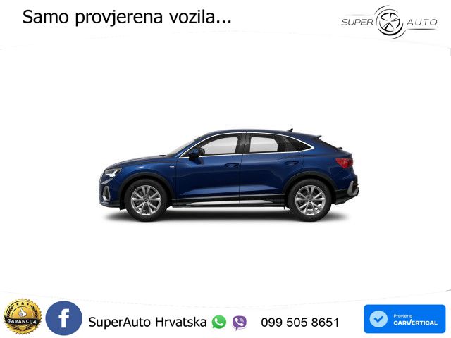 Audi Q3 Sportback 40 TFSI (190 KS) quattro S tronic S line LED+GR SJED+ACC