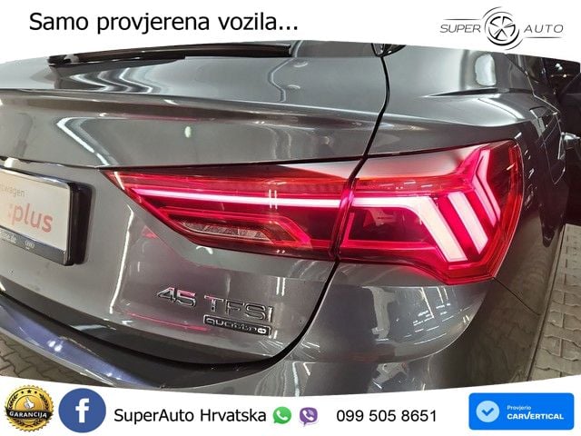 Audi Q3 Sportback 45 TFSI (230 KS) quattro S tronic S line LED+GR SJED+ACC