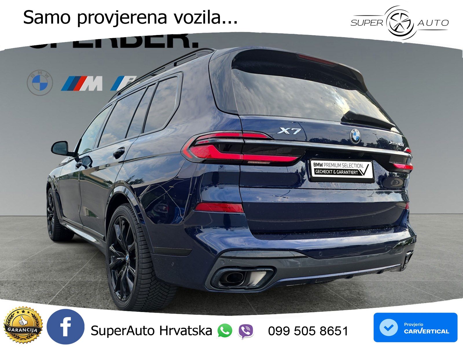 BMW X7 40d (352 KS) xDrive Steptronic M Sport ZRAČNI+ACC+GR SJED+KAM+PANO