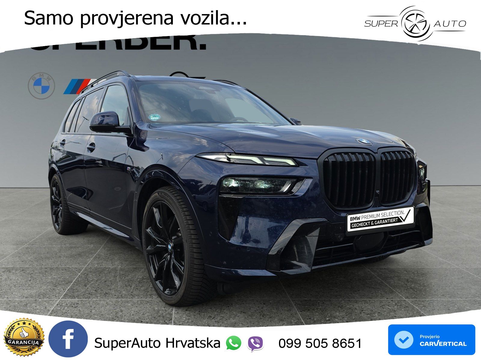 BMW X7 40d (352 KS) xDrive Steptronic M Sport ZRAČNI+ACC+GR SJED+KAM+PANO