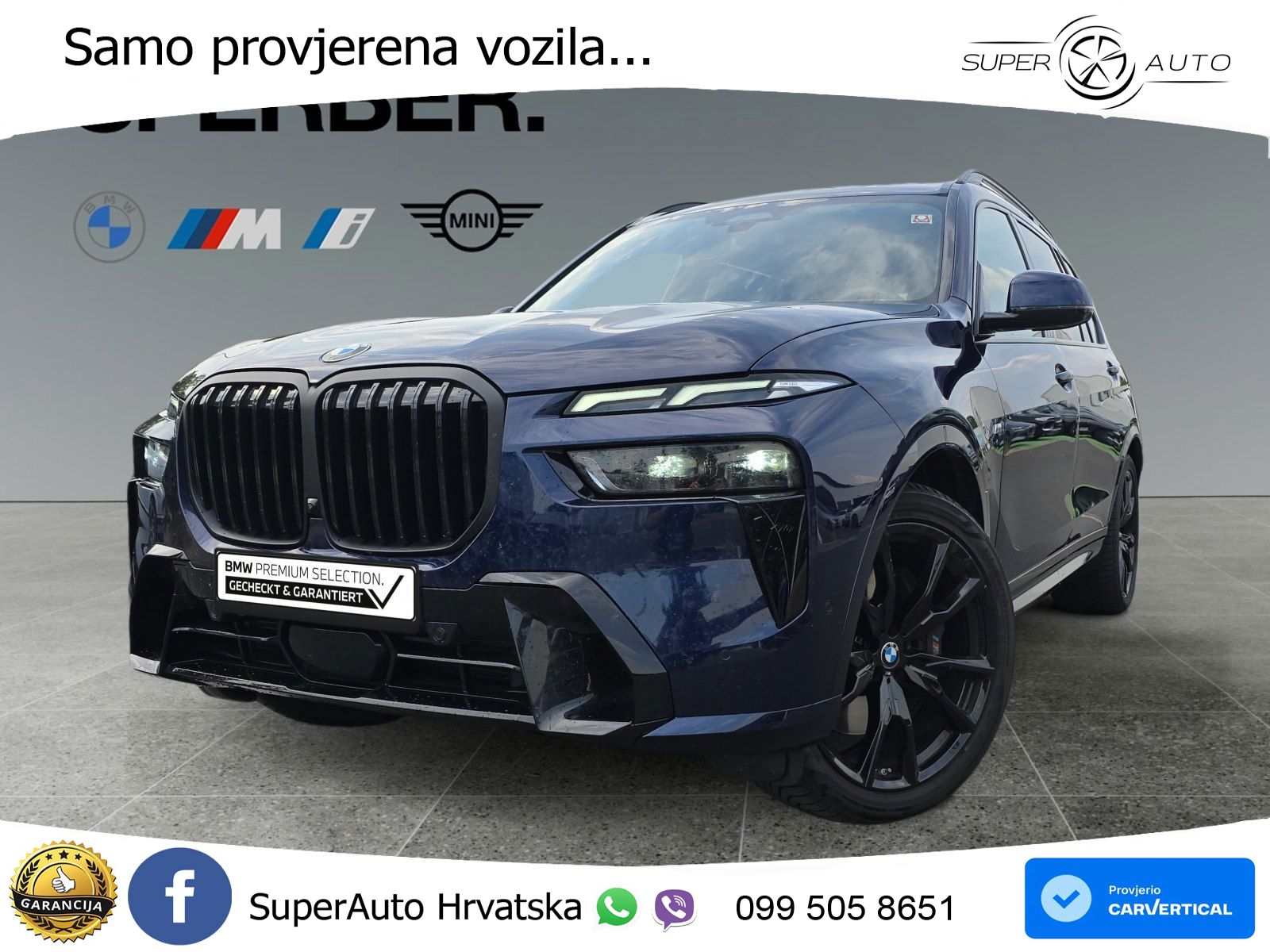 BMW X7 40d (352 KS) xDrive Steptronic M Sport ZRAČNI+ACC+GR SJED+KAM+PANO
