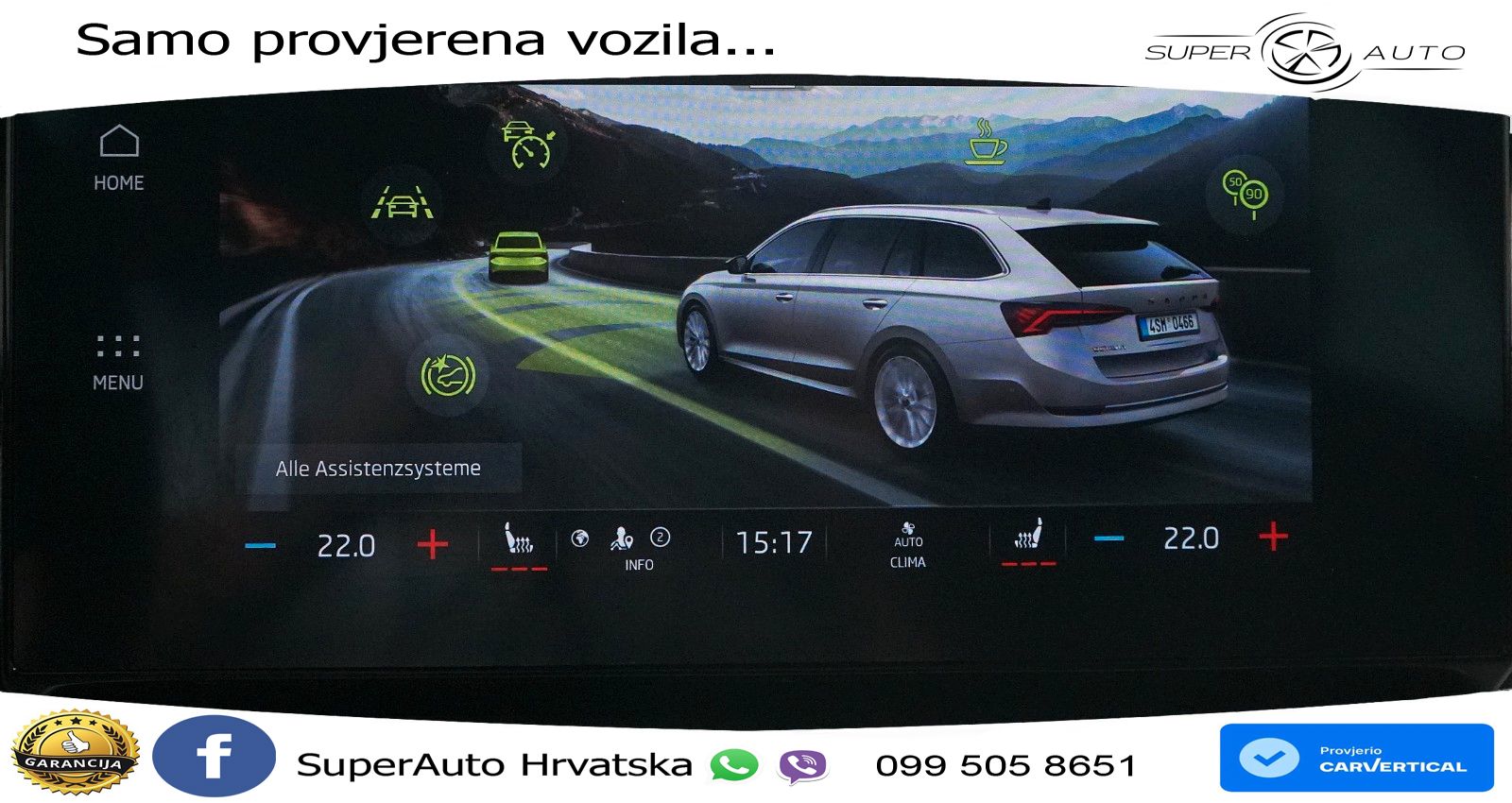 Škoda Octavia Combi 2.0 TDI (150 KS) 4x4 DSG LED+GR SJED+ACC