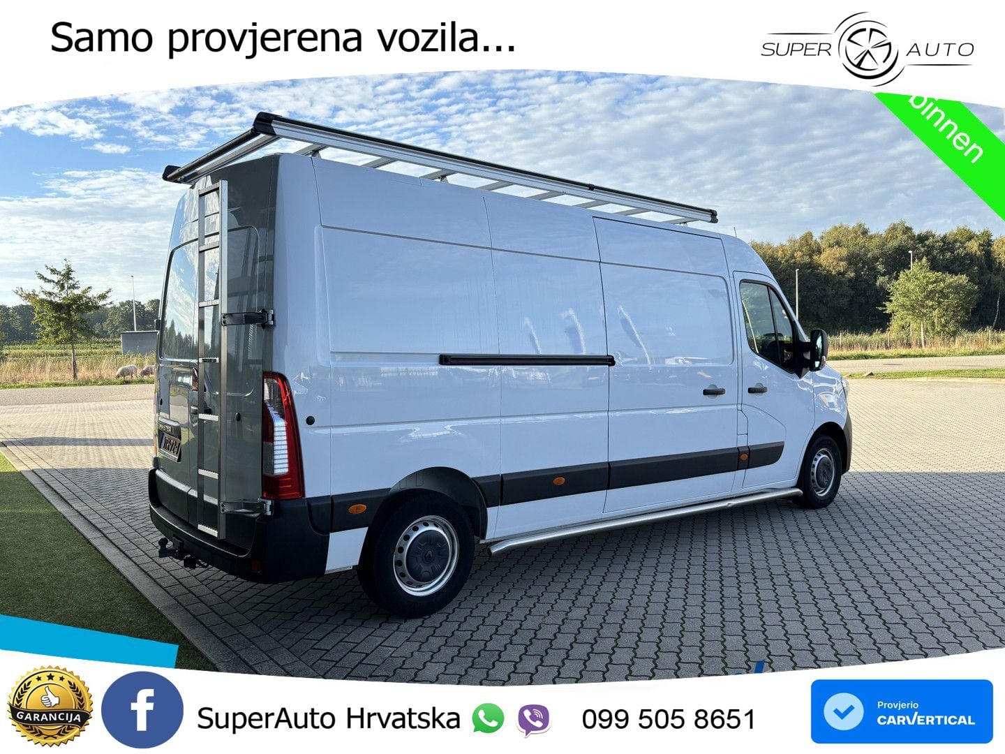 Renault Master T35 150 L3H2 Imperiaal + Trekhaak Kasten 150 KS