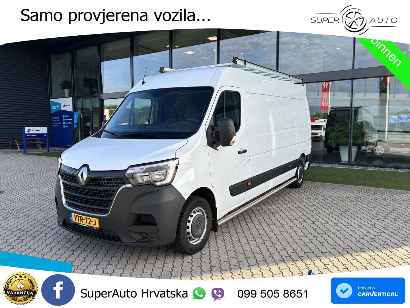 Renault Master T35 150 L3H2 Imperiaal + Trekhaak Kasten 150 KS