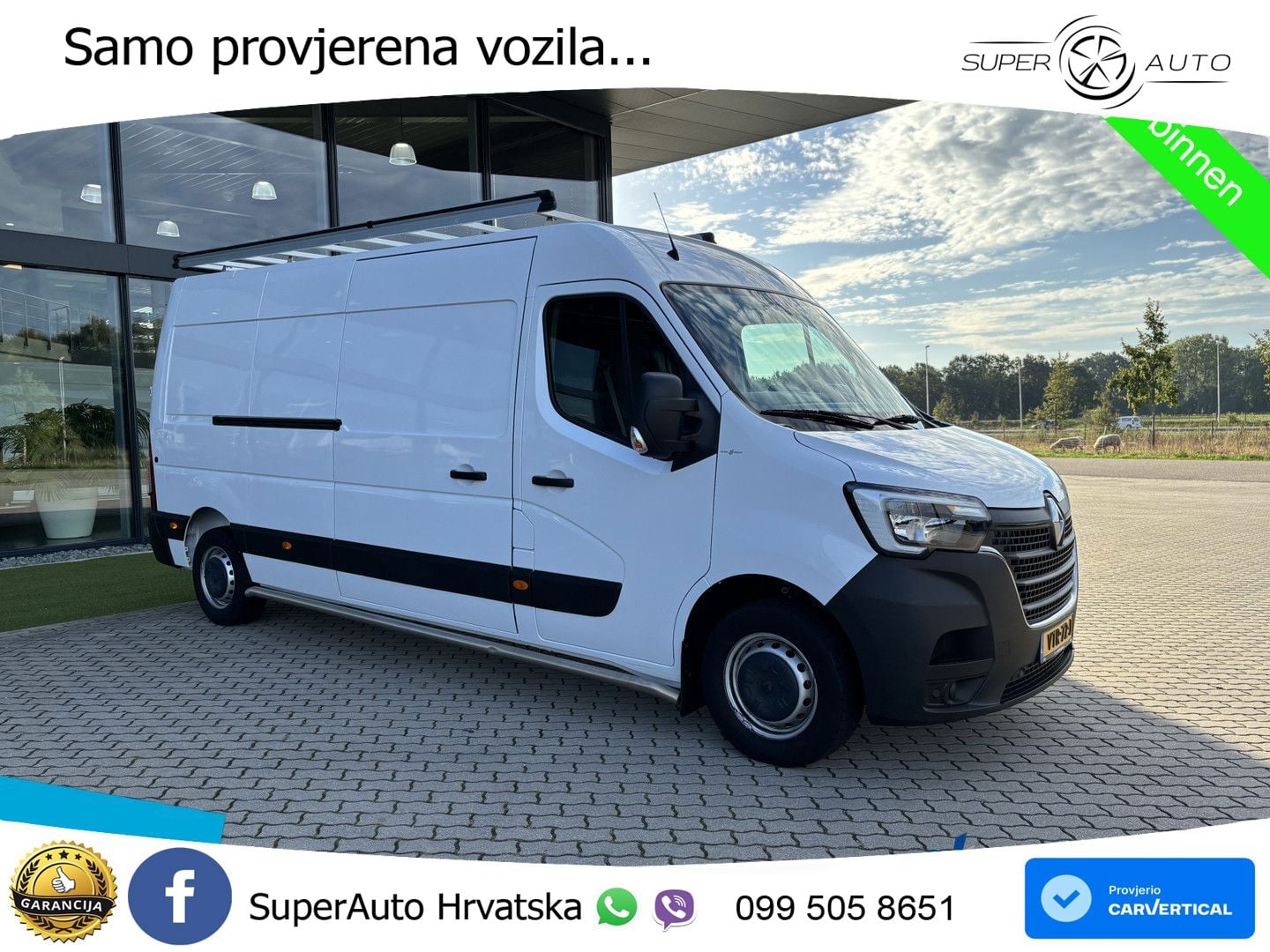 Renault Master T35 150 L3H2 Imperiaal + Trekhaak Kasten 150 KS