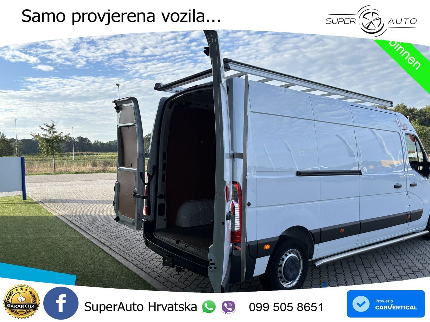 Renault Master T35 150 L3H2 Imperiaal + Trekhaak Kasten 150 KS