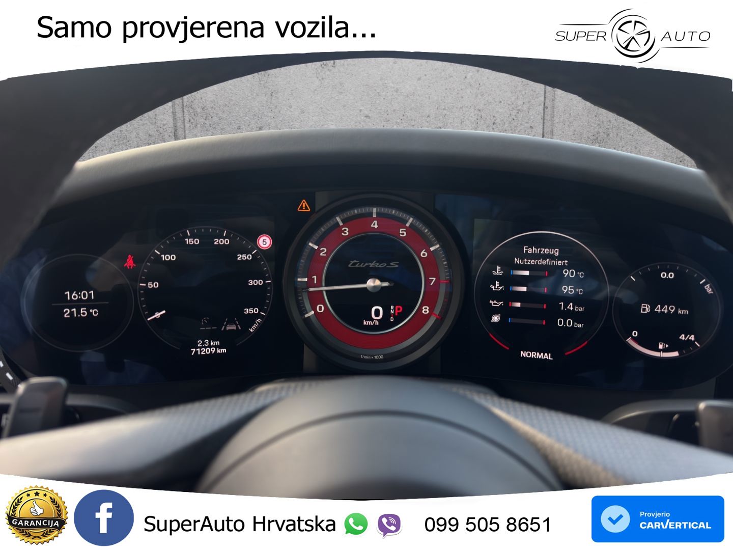 Porsche 911 Turbo S 3.8 (650 KS) PDK LED+GR SJED+ACC