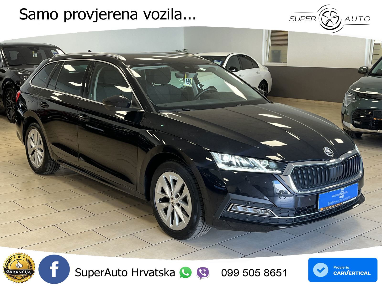 Škoda Octavia Combi 2.0 TDI (150 KS) DSG LED+GR SJED+ACC