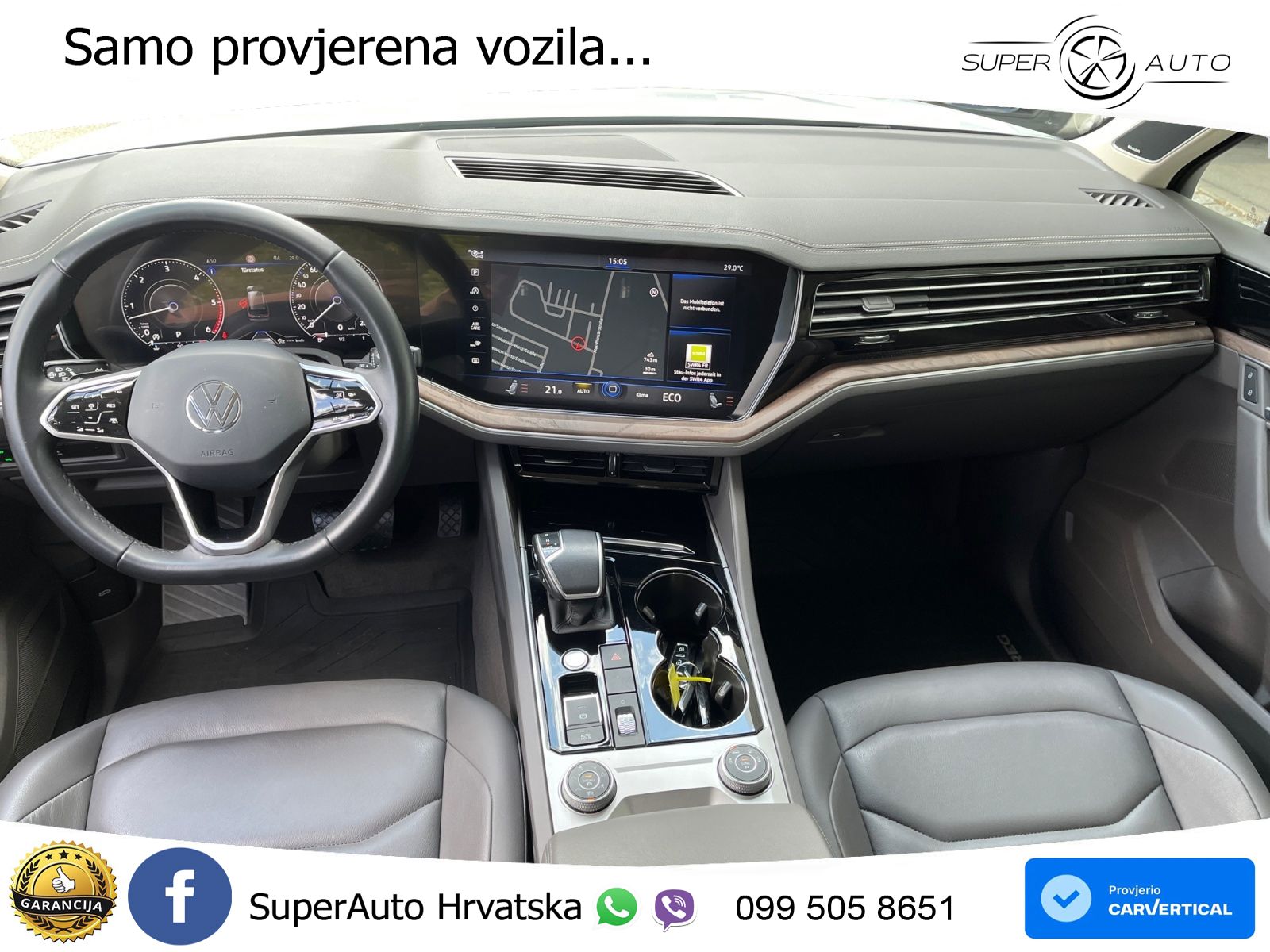 Volkswagen Touareg 3.0 V6 TDI (286 KS) 4MOTION Tiptronic R-Line ZRAČNI+ACC+4xGR SJED+KAM