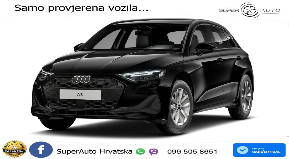 Audi A3 Sportback 30 TFSI (116 KS) LED+GR SJED+ACC