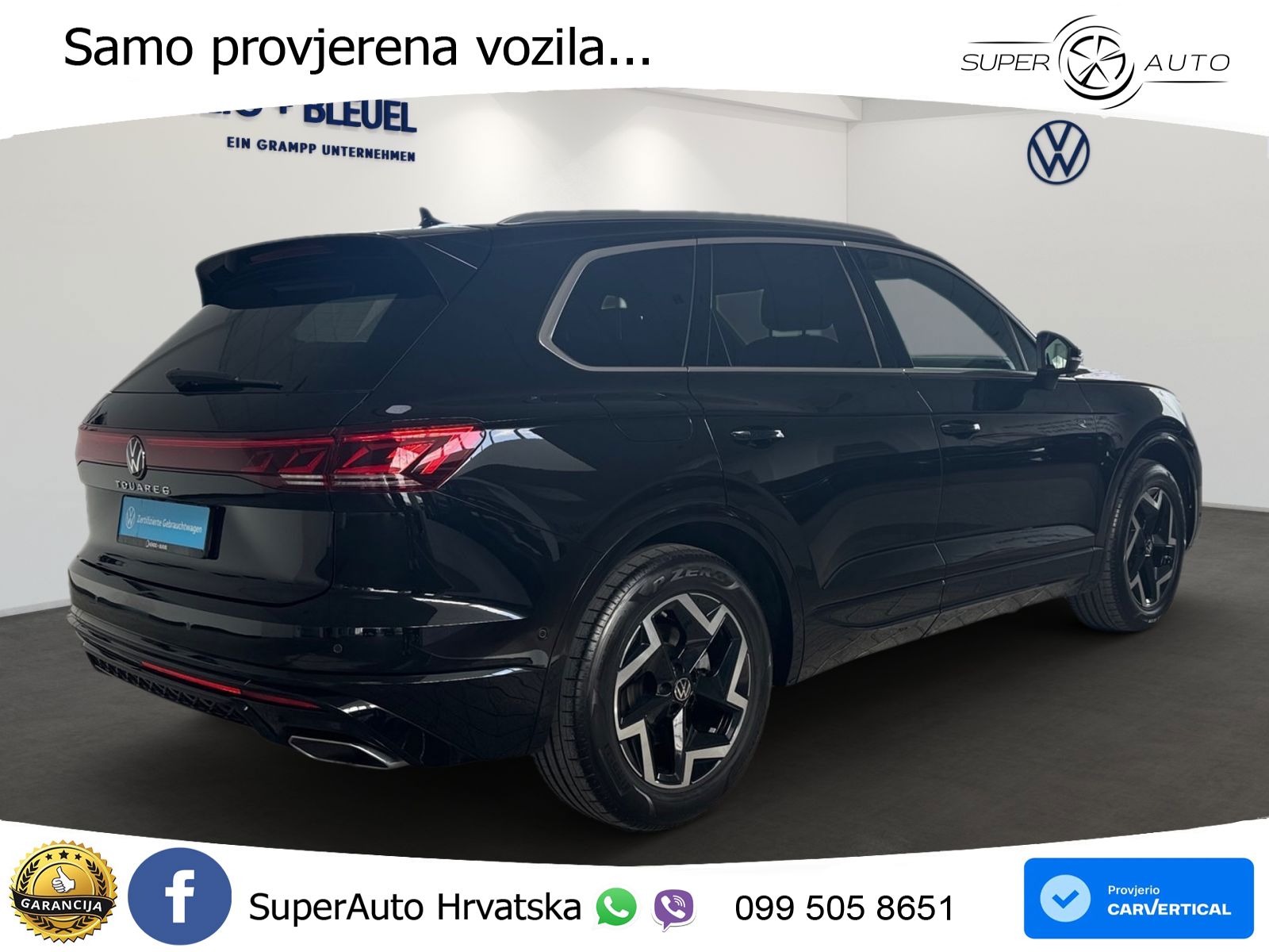 Volkswagen Touareg 3.0 V6 TDI (286 KS) 4MOTION Tiptronic ZRAČNI+ACC+4xGR SJED+KAM