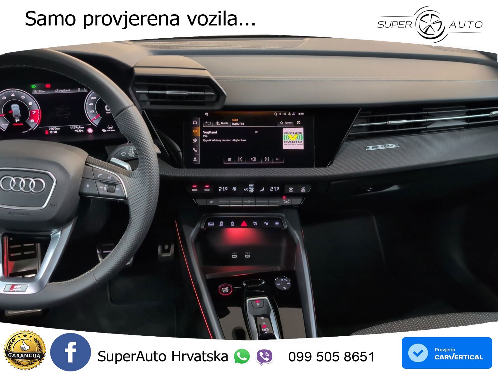 Audi S3 2.0 TFSI (333 KS) quattro S tronic LED+ACC