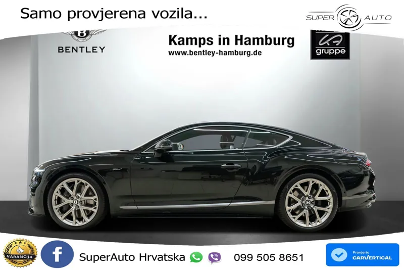 Bentley Continental GT IV 4.0 V8 TFSi (782 KS) AWD DCT LED+GR SJED+ACC