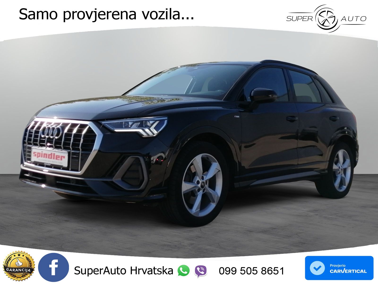 Audi Q3 40 TFSI (190 KS) quattro S tronic S line MATRIX+GR SJED+KAM