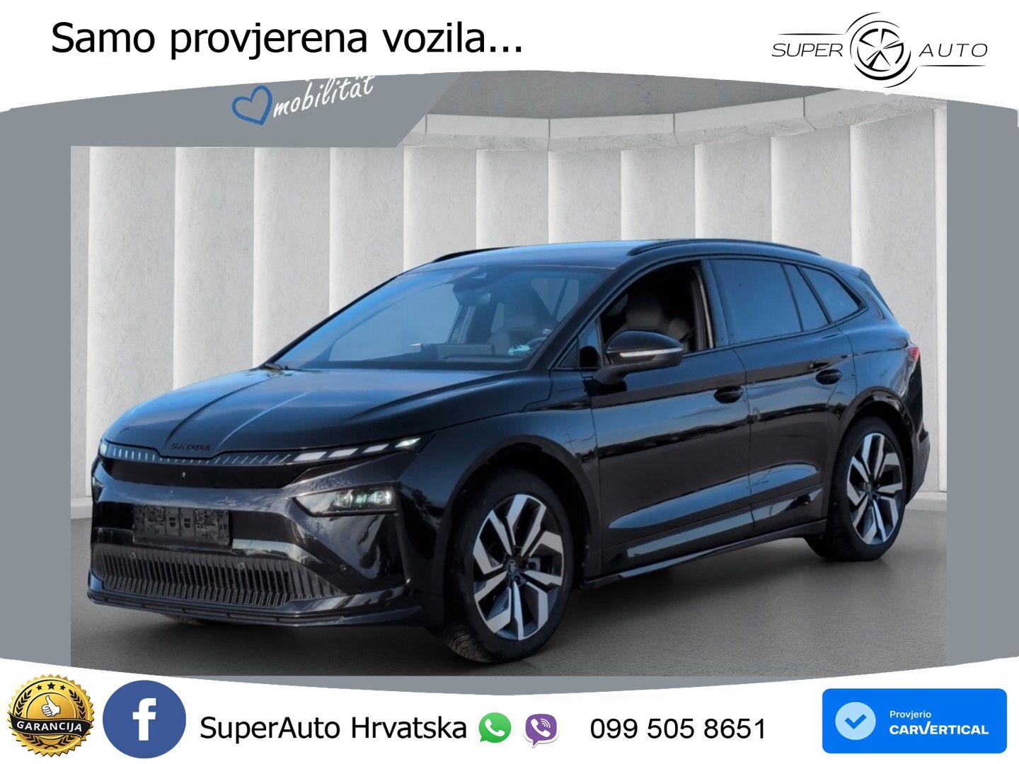 Škoda Enyaq 85 82 kWh (286 KS) SportLine MATRIX+GR SJED+KAM
