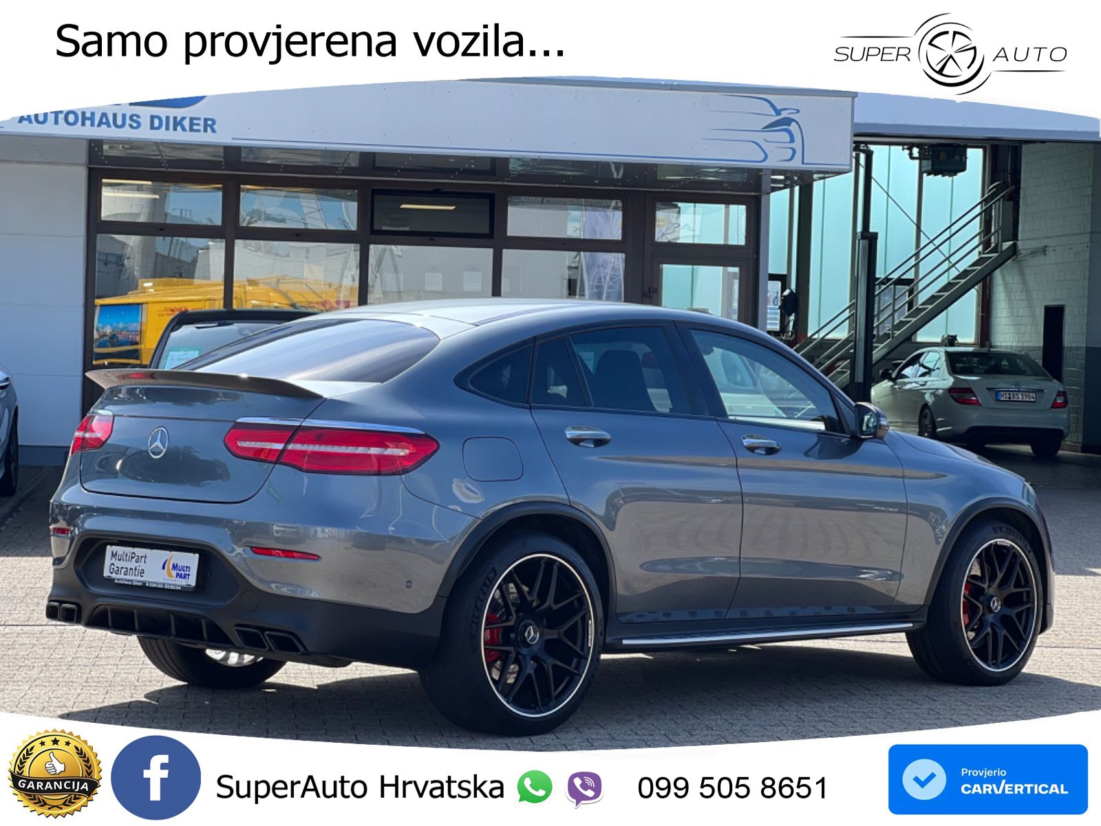 Mercedes GLC Coupe AMG 63 S (510 KS) 4MATIC+ MCT ZRAČNI+ACC+4xGR SJED+KAM