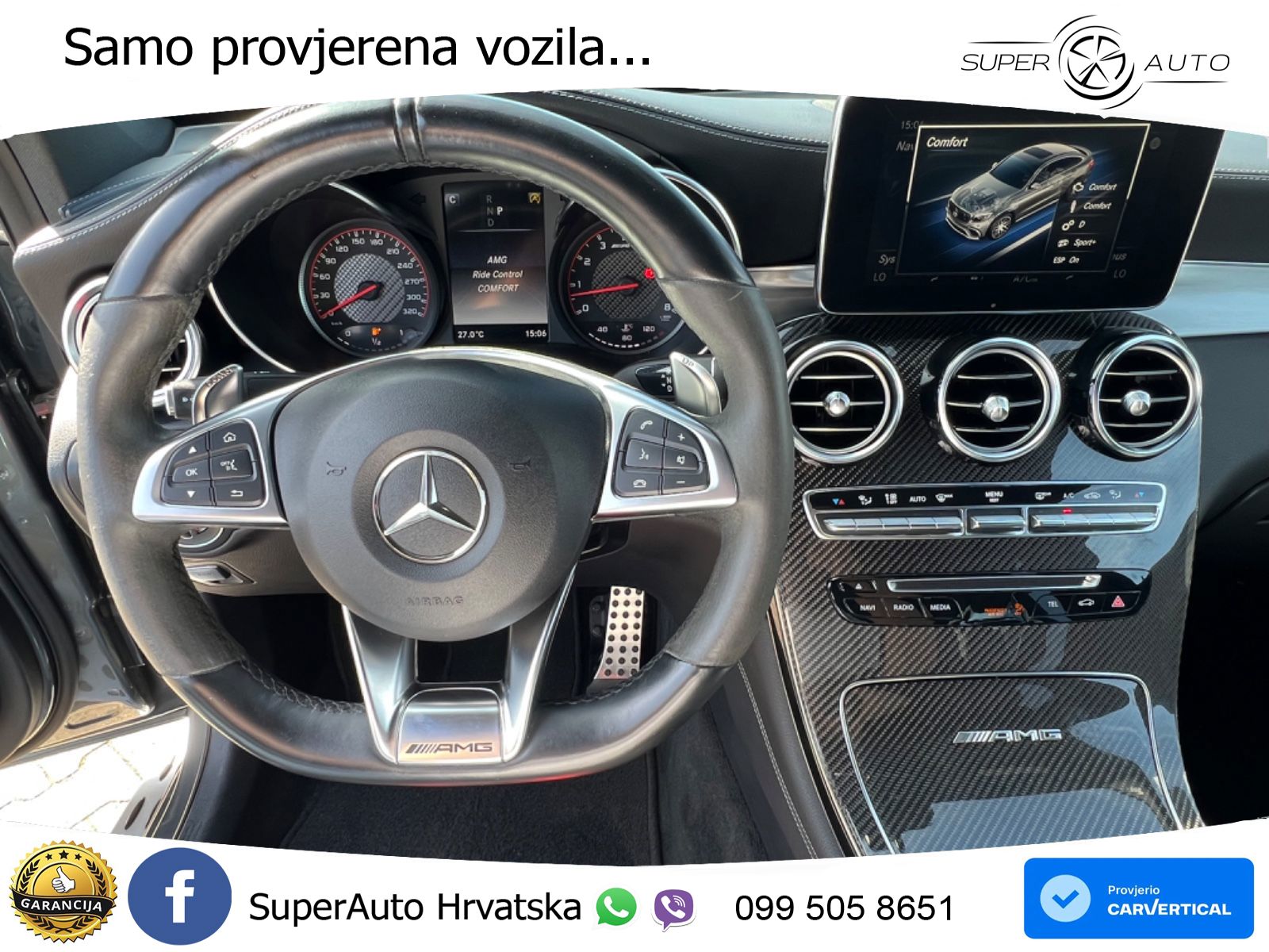 Mercedes GLC Coupe AMG 63 S (510 KS) 4MATIC+ MCT ZRAČNI+ACC+4xGR SJED+KAM