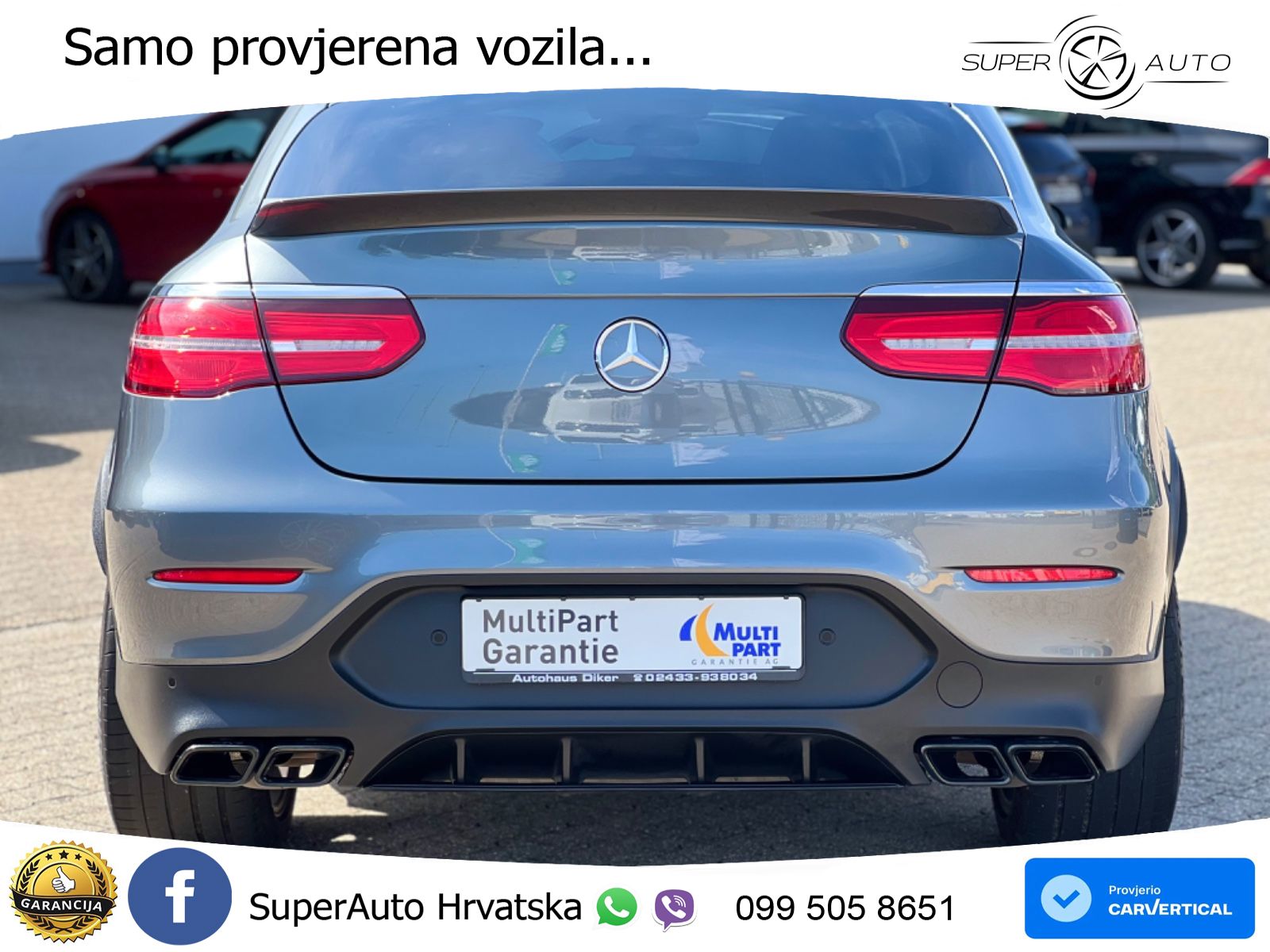 Mercedes GLC Coupe AMG 63 S (510 KS) 4MATIC+ MCT ZRAČNI+ACC+4xGR SJED+KAM