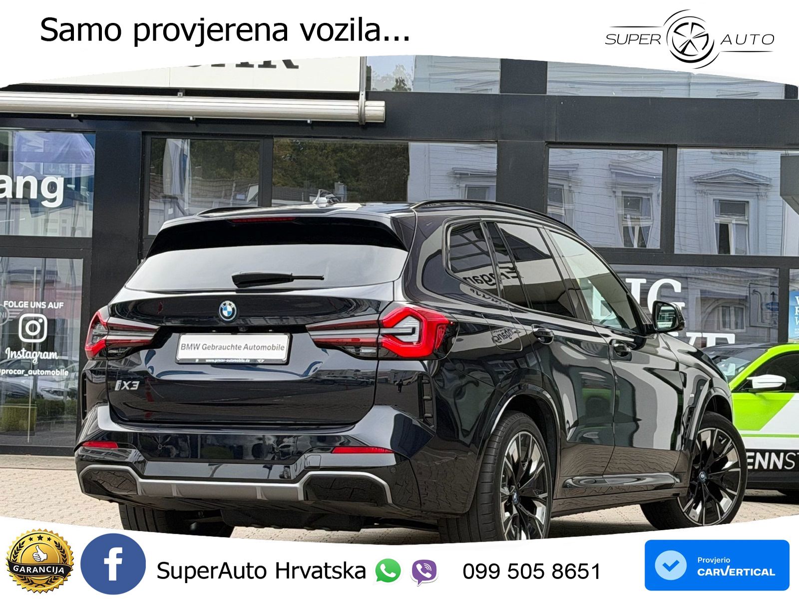 BMW iX3 80 kWh (286 KS) M Sport LED+GR SJED+ACC