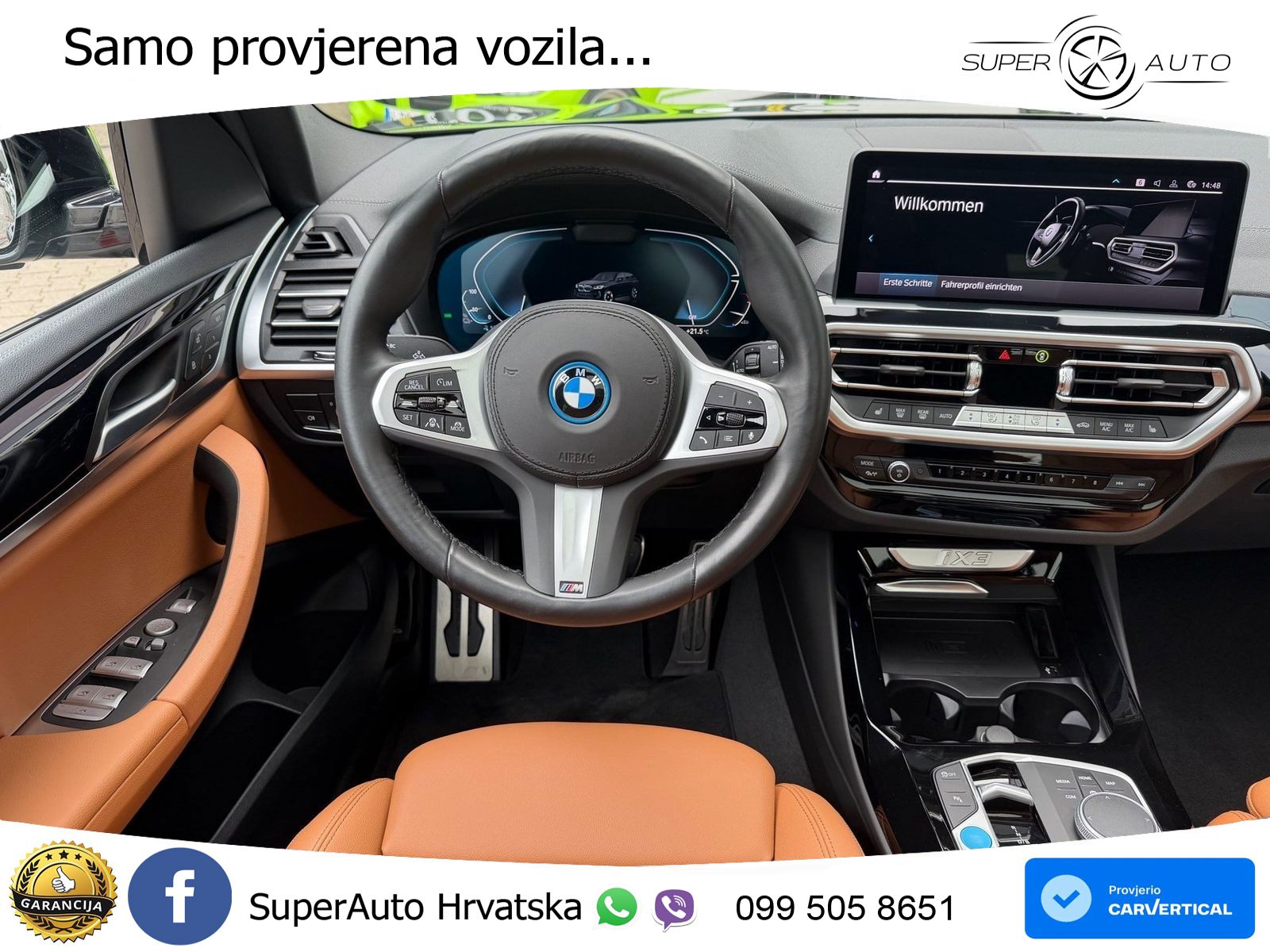 BMW iX3 80 kWh (286 KS) M Sport LED+GR SJED+ACC
