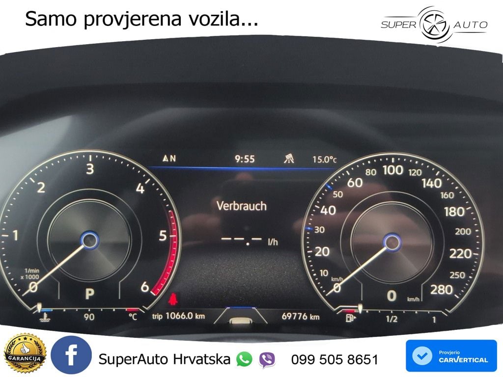 Volkswagen Touareg 3.0 V6 TDI (286 KS) 4MOTION Tiptronic R-Line ZRAČNI+ACC+GR SJED+KAM+PANO