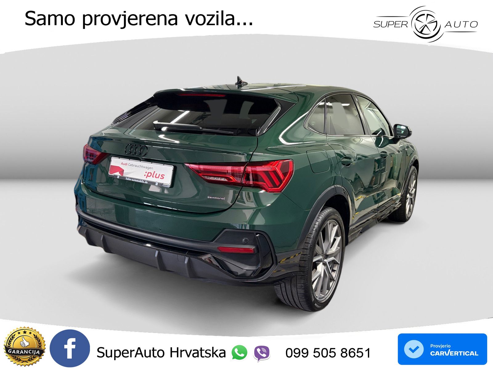 Audi Q3 II Sportback 40 TFSI (190 KS) quattro S tronic S line LED+GR SJED+ACC