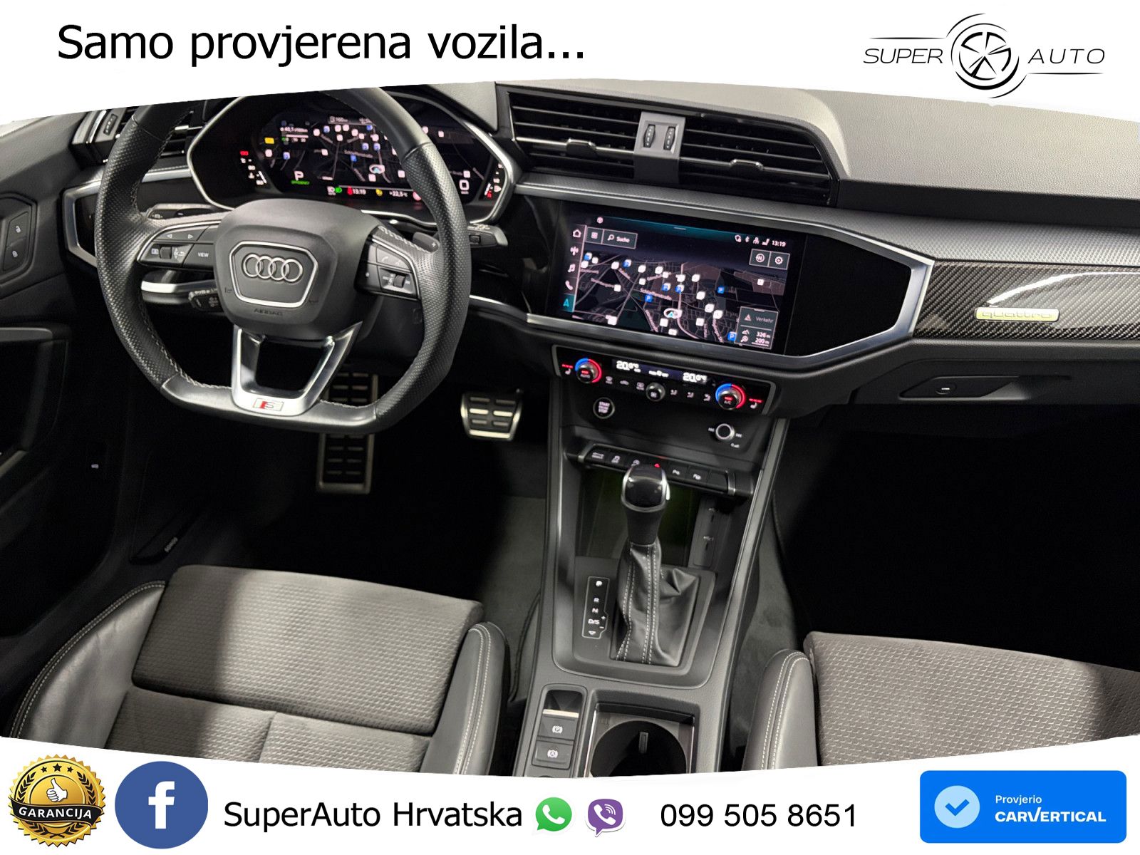 Audi Q3 II Sportback 40 TFSI (190 KS) quattro S tronic S line LED+GR SJED+ACC